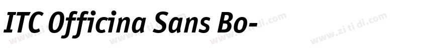 ITC Officina Sans Bo字体转换